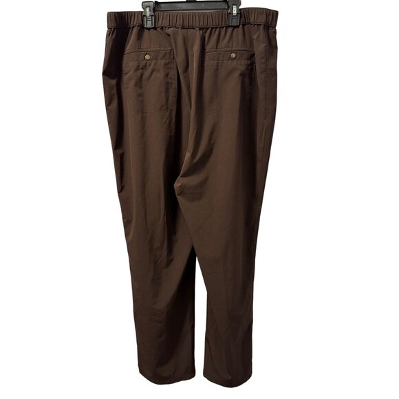 Zenergy By Chicos Brown Straight-Leg Pants Size XL women’s pants - Picture 6 of 12